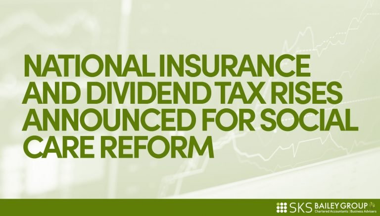 Read more about the article National Insurance and dividend tax rises announced for social care reform