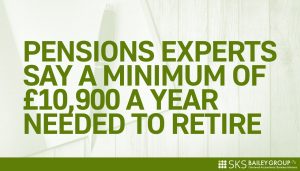 Read more about the article Pensions experts say a minimum of £10,900 a year needed to retire